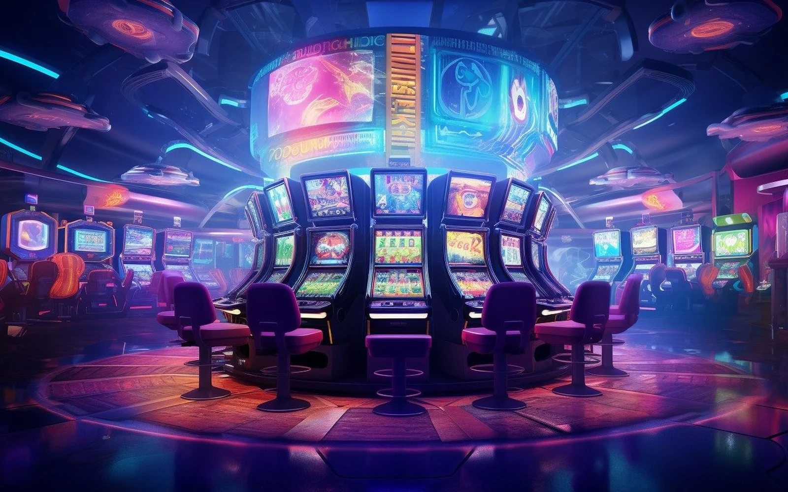 Ilustrasi permainan slot pada tampilan perangkat seluler